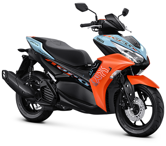 Aerox 155 Dull Blue Orange